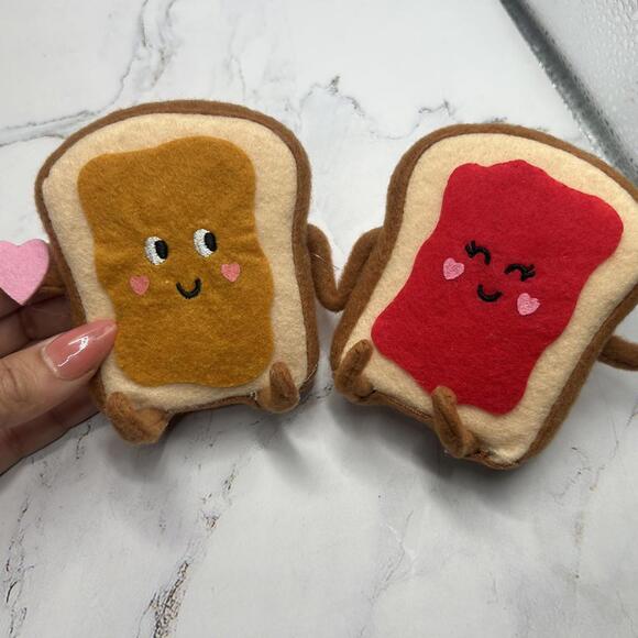 Target Spritz Felt Duo Critters Food Set PBJ Burger Fries Hotdog Coffee